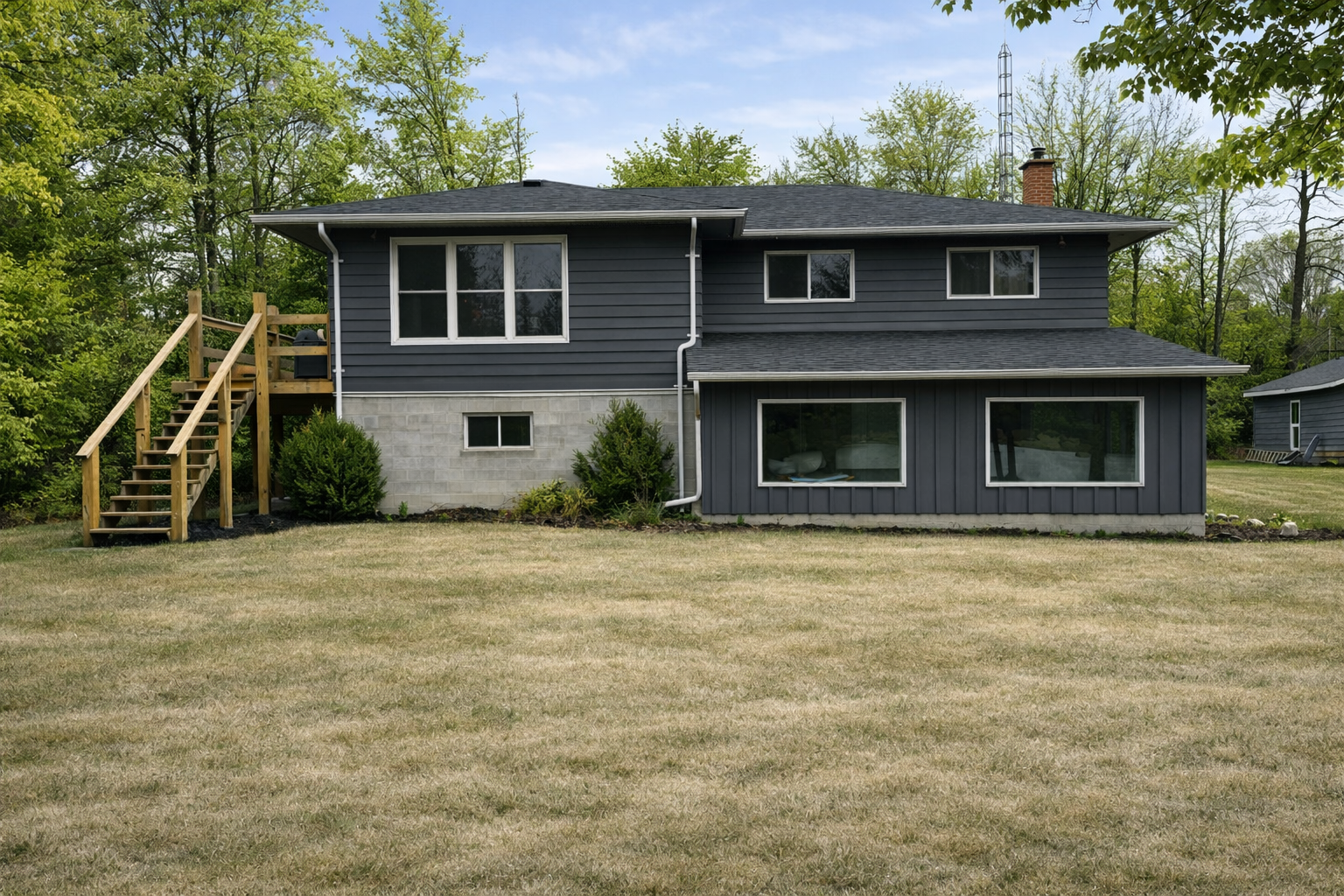 Front of sample inspection house